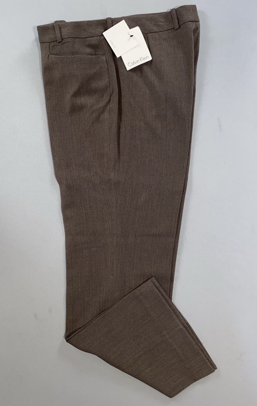 Calvin Klein Modern Fit Women's Dress Pants, Trousers. Herringbone, Size 10. NWT